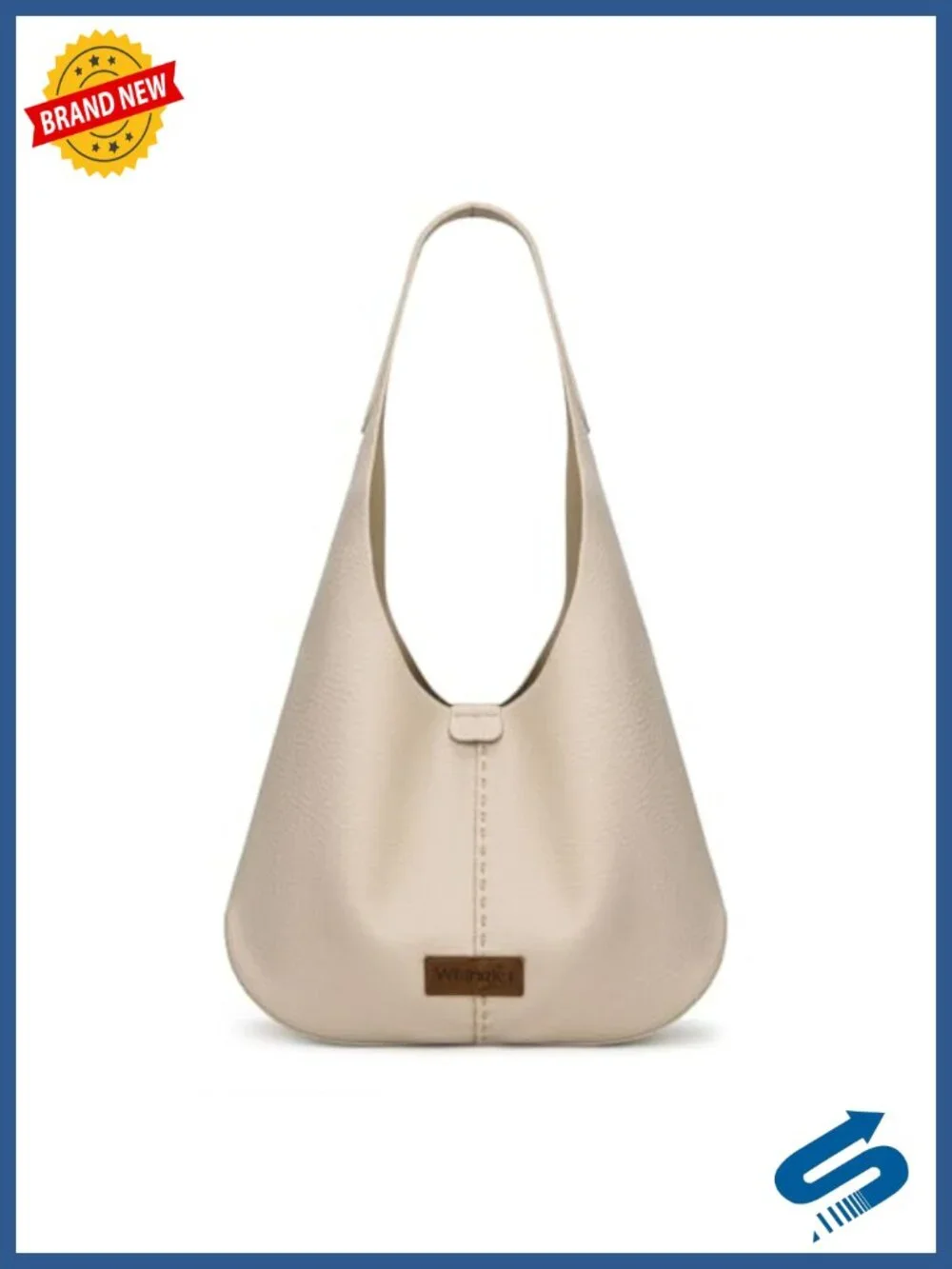 Faux Leather Hobo Bag 2-Piece Set with Crossbody Bag
